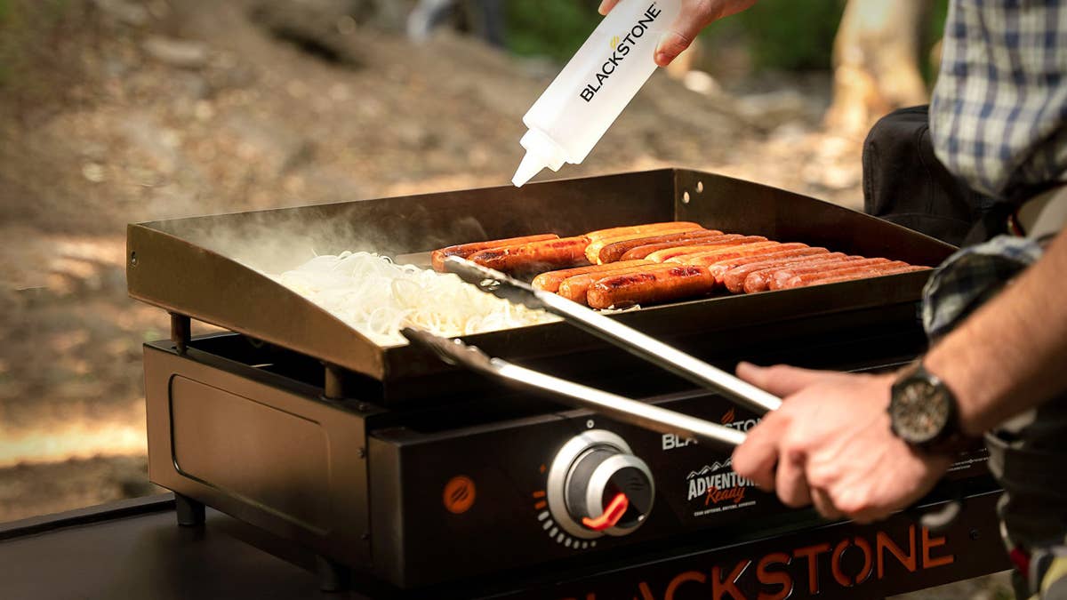 Blackstone's 28-inch griddle maximizes efficiency with a built-in air fryer - now $100 off