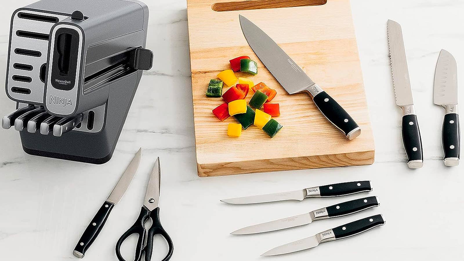 104ki ビターシリーズ セットアンニュイセットenfiniセット Ninja Foodi NeverDull Premium Kitchen Knife System, 9 Piece