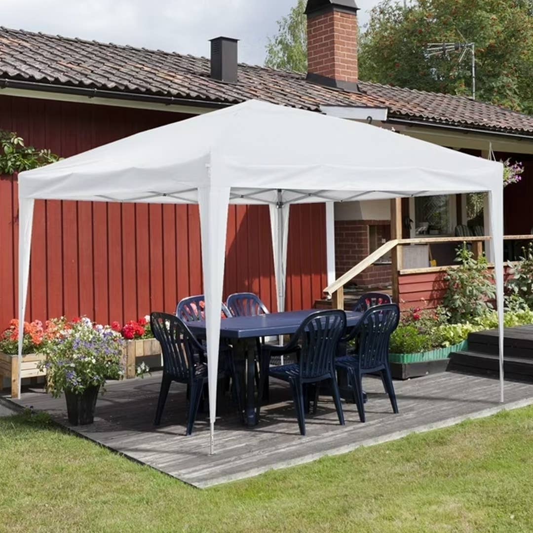 The Ainfox 10 x 10 Foot Pop-Up Canopy Tent is on sale right now at Walmart