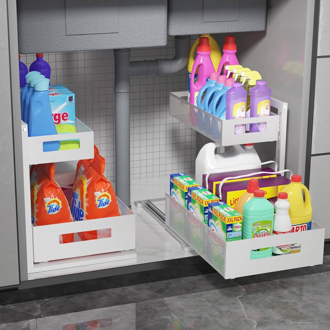 Amazon is selling a pair of $100 cabinet organizers for $50 - TheStreet