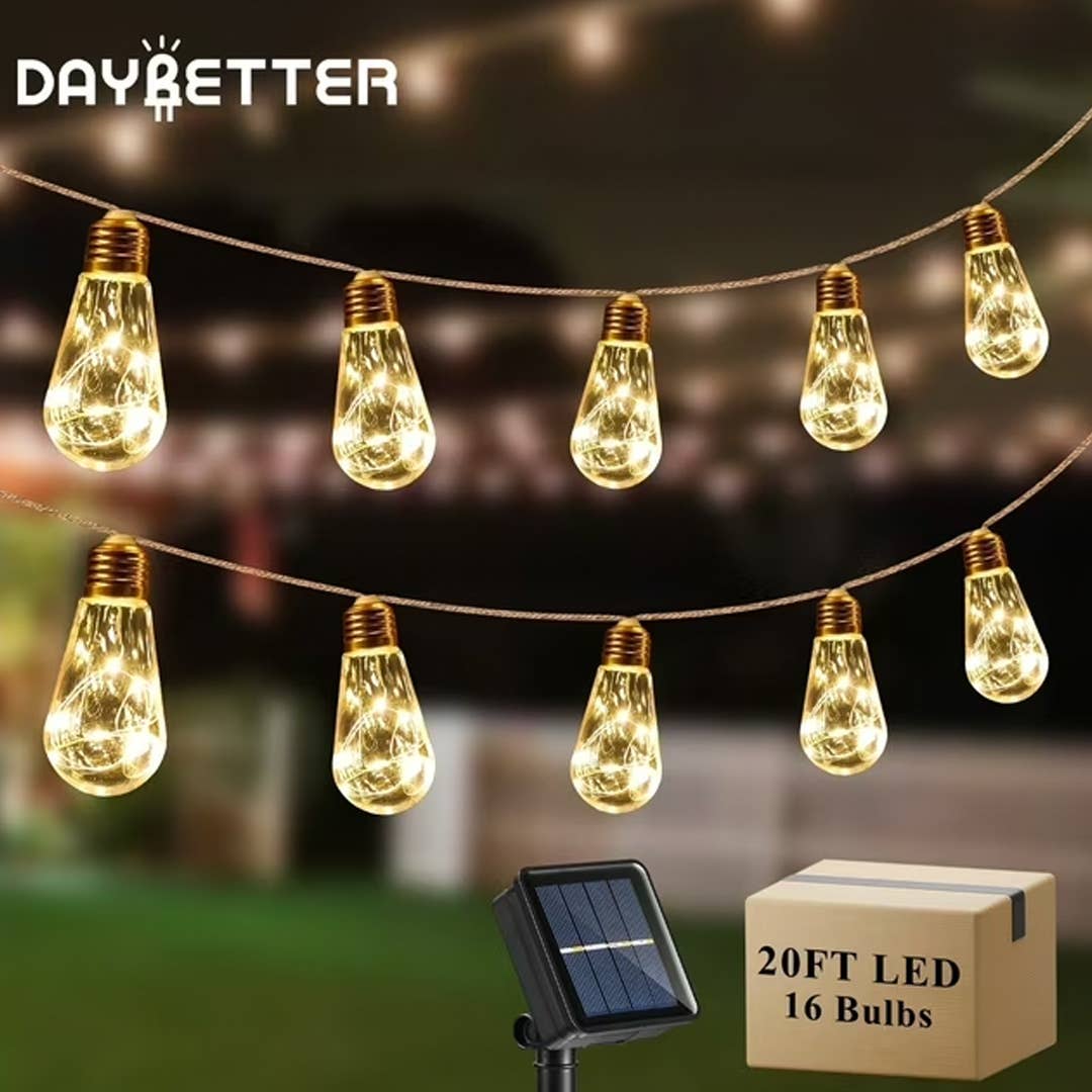 Solar String Light Set Walmart is selling $50 outdoor solar string lights for $19 - TheStreet