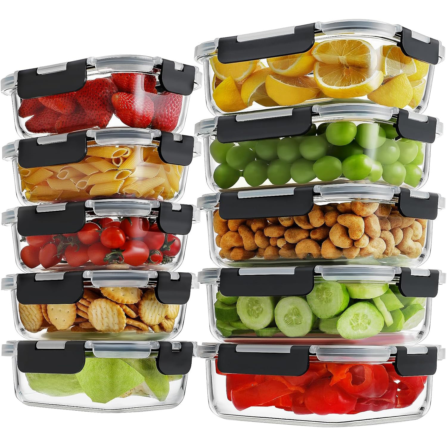 Homberking Glass Meal Prep Containers - Thumbnail 2