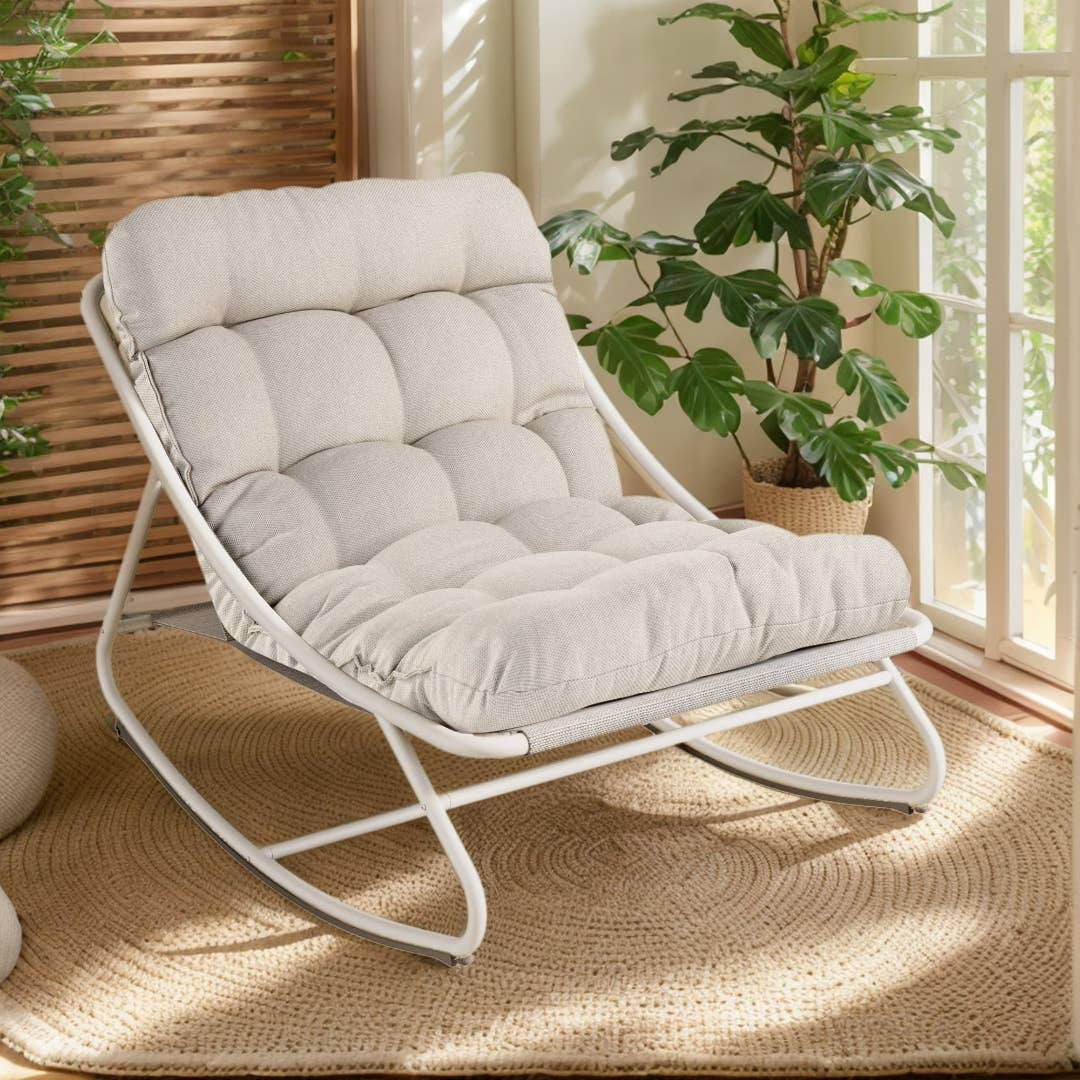 Walmart Outdor Rocking Chair Walmart is selling a $180 cushioned patio chair for $126 - TheStreet