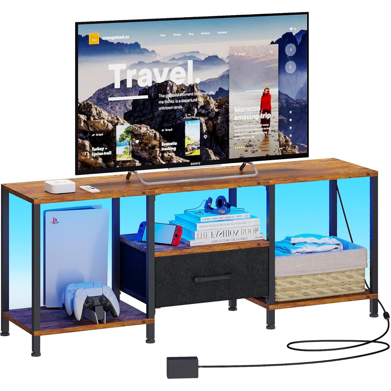 Amazon is selling a TV stand with LED lights for $50 - TheStreet