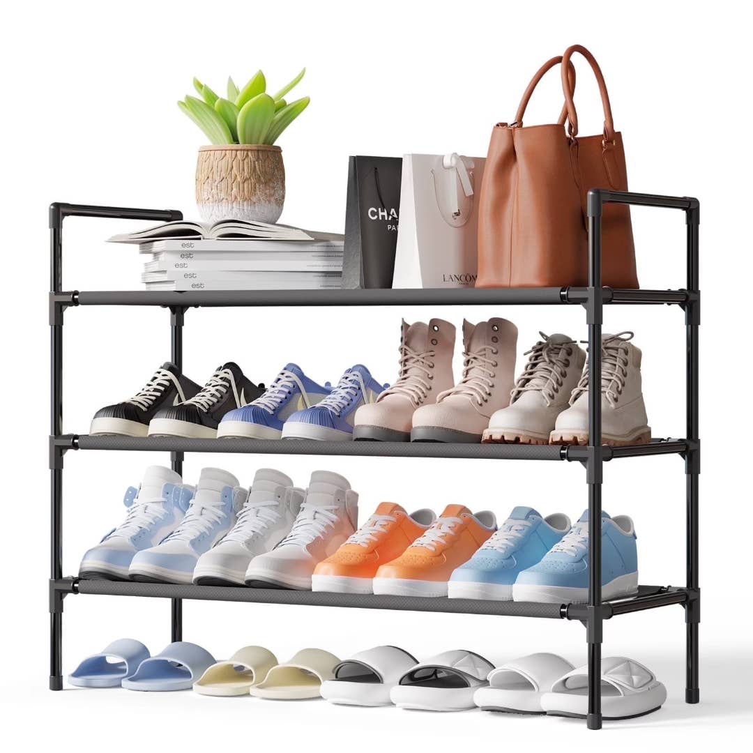 Walmart’s bestselling 3-tier shoe rack is on sale for $10 - TheStreet