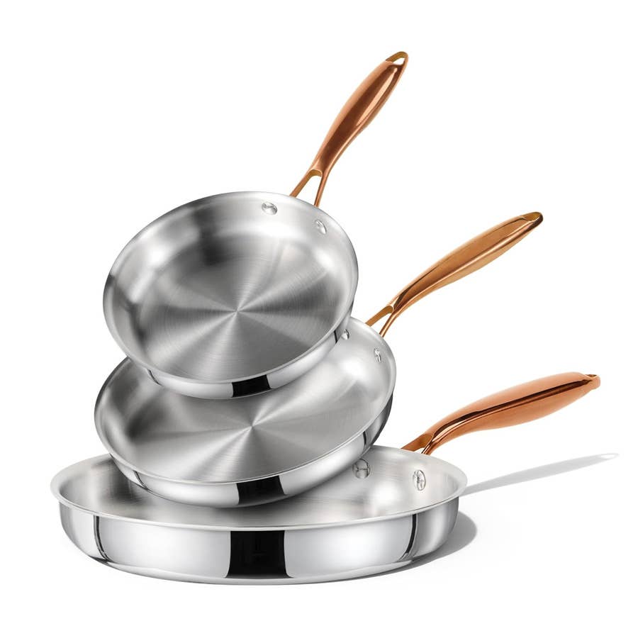 Carote Stainless Steel Frying Pan Set