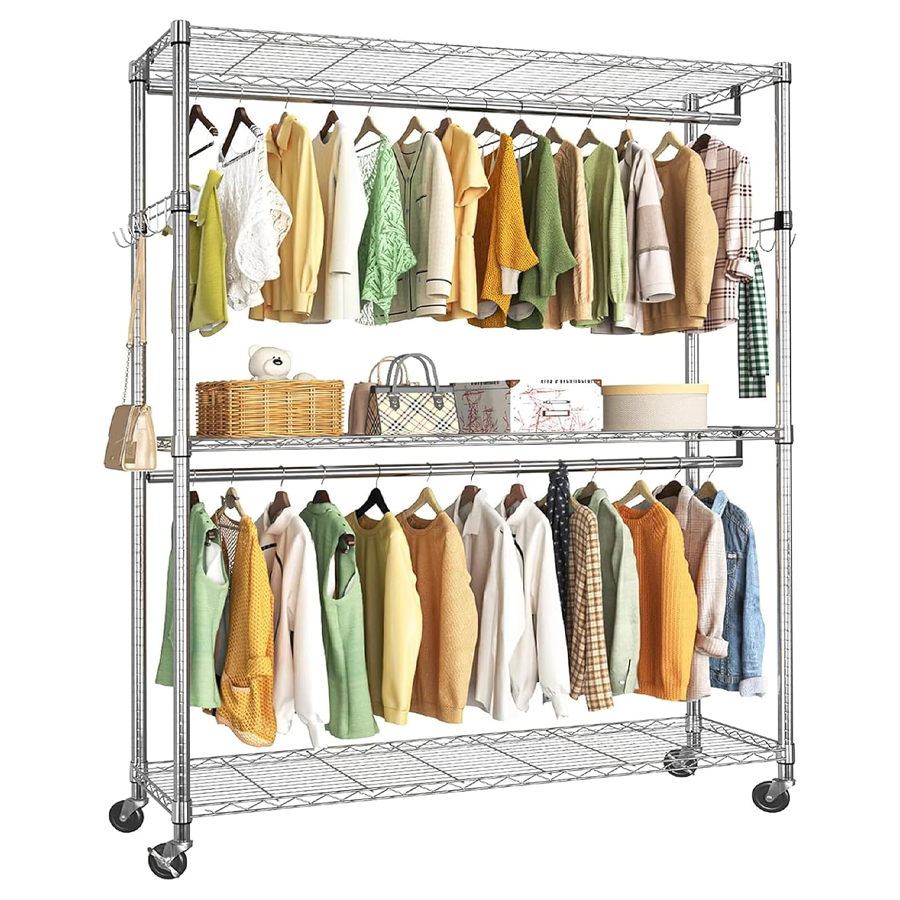 Amazon has a 3-tier clothing garment rack on sale for $70 - TheStreet