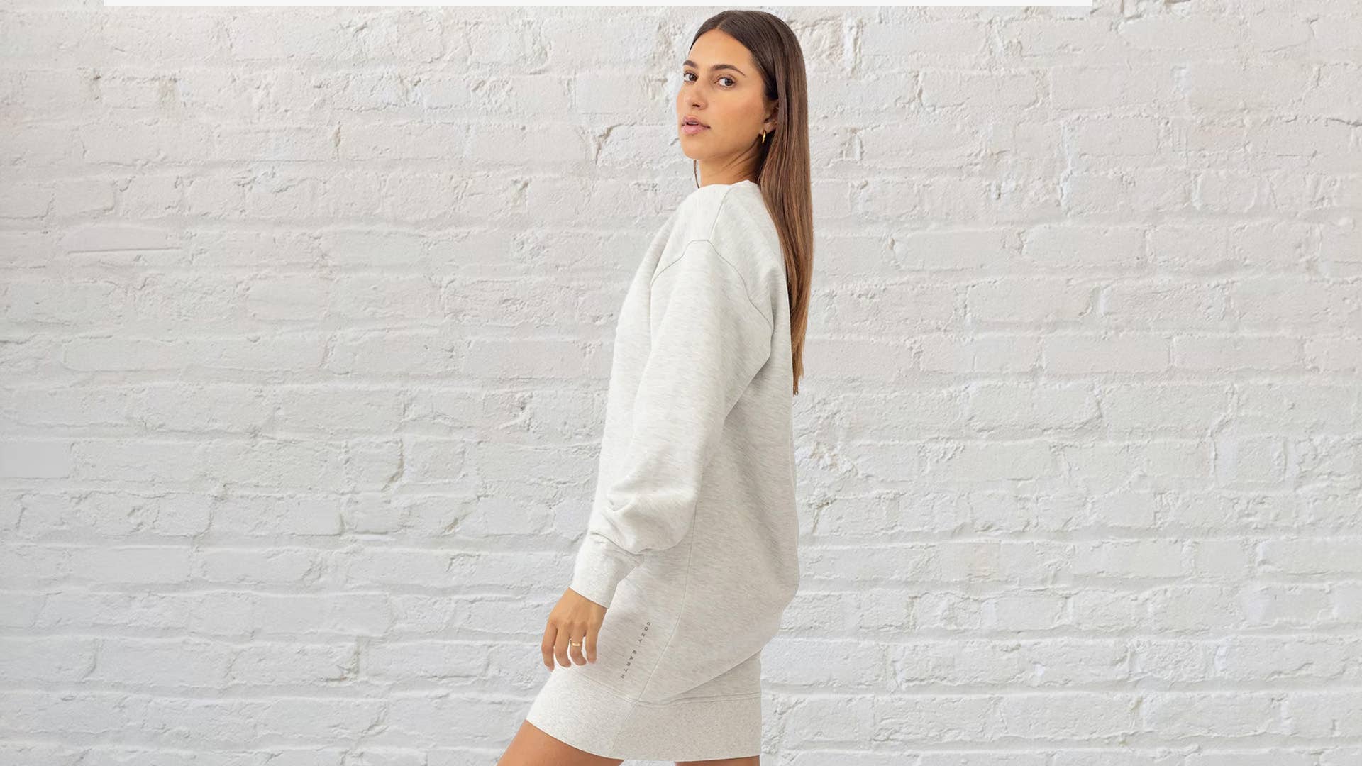 Cozy Earth's crewneck sweatshirt dress is on sale for $51 - TheStreet