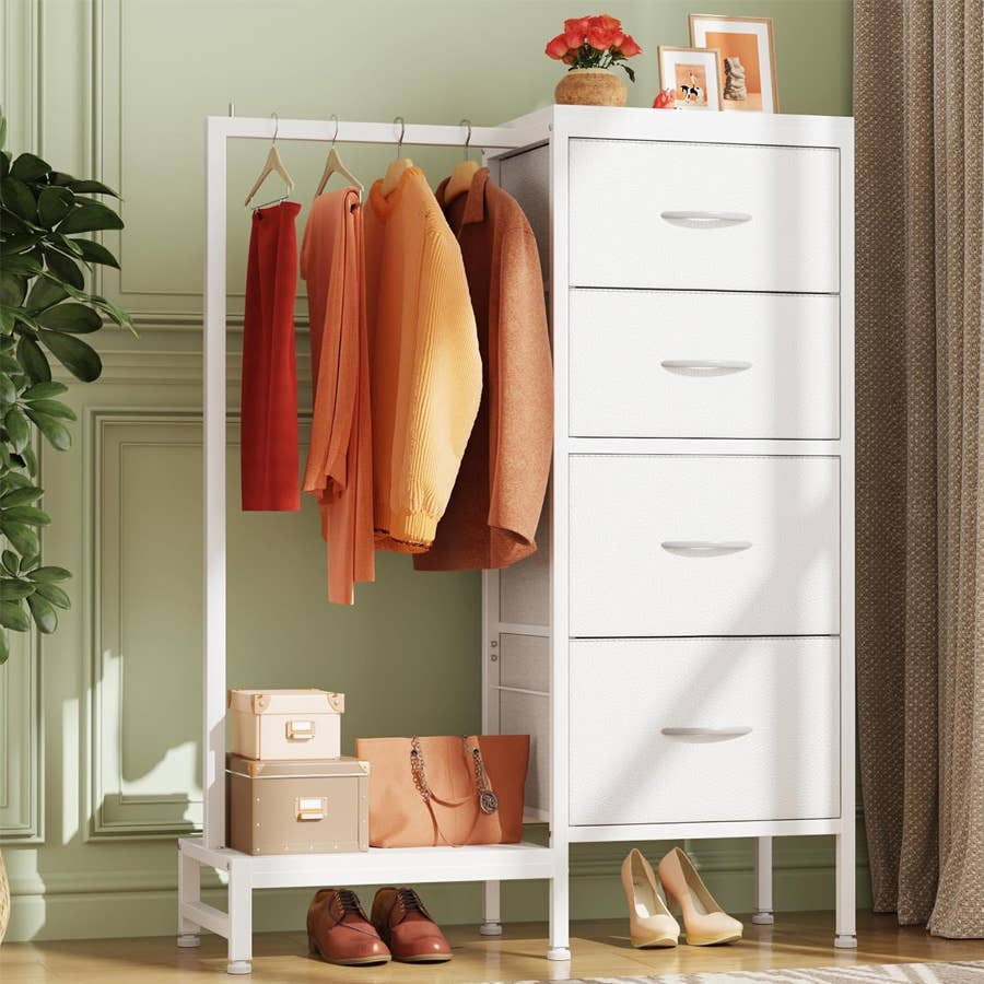 dresser with hanging rack Amazon has a a clothing on sale for $54 Collection:Sunburnt Dusk alexisbelbel on LTK one organizer combines a Size:6-7y