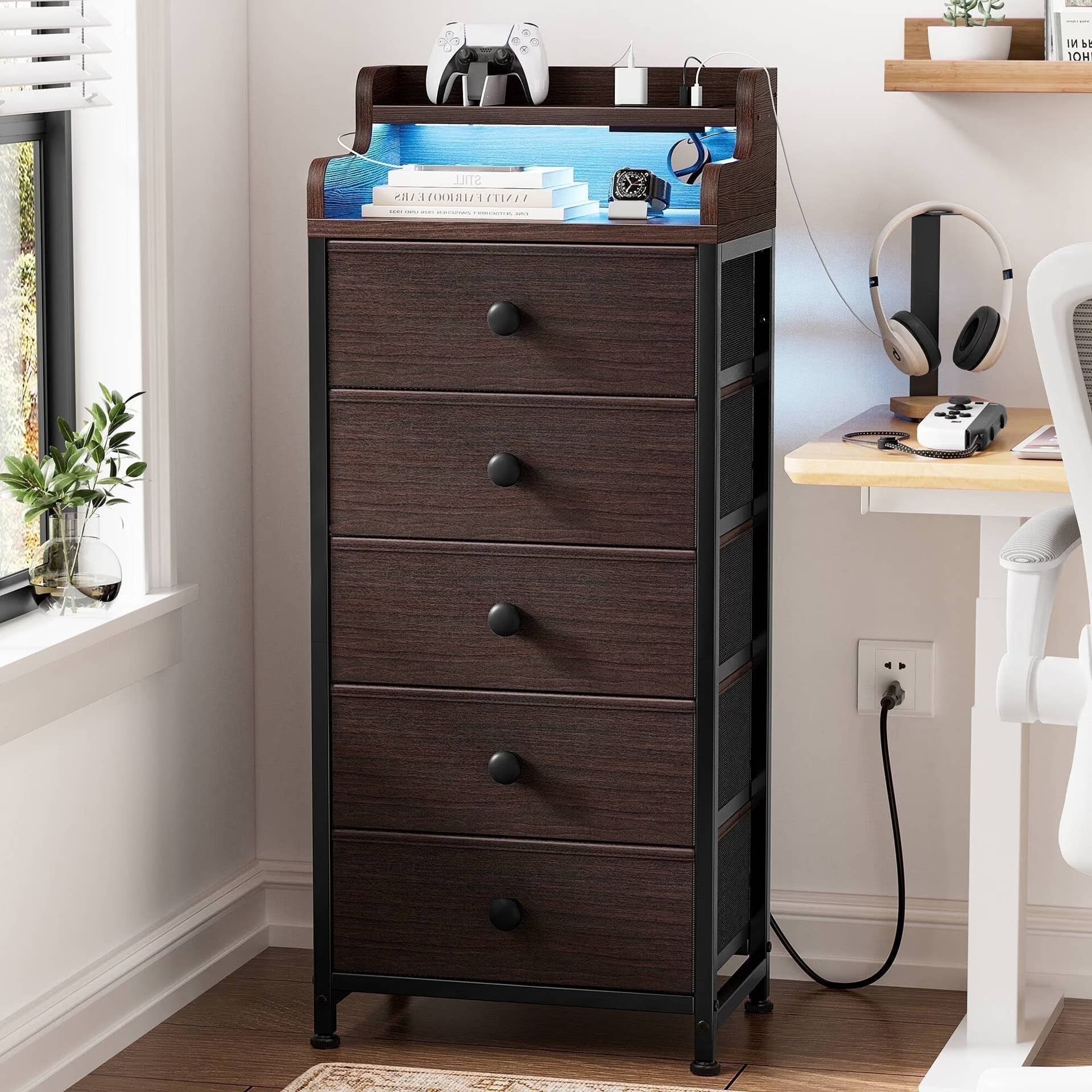princess polly baby blue dress Dressers & Chest of Drawers | Blue main image 1