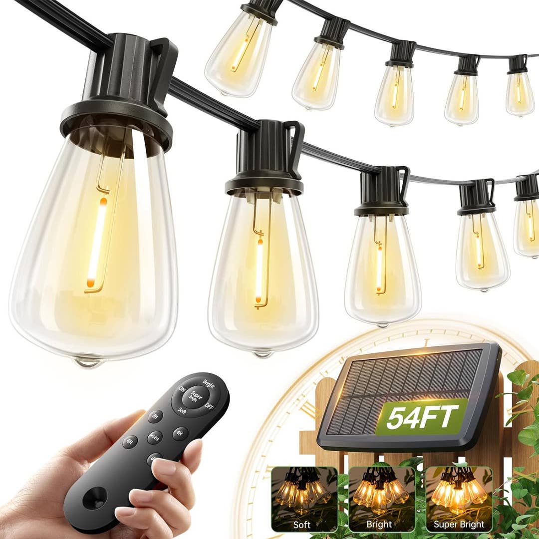 Amazon is selling solar patio string lights for only $22 - TheStreet