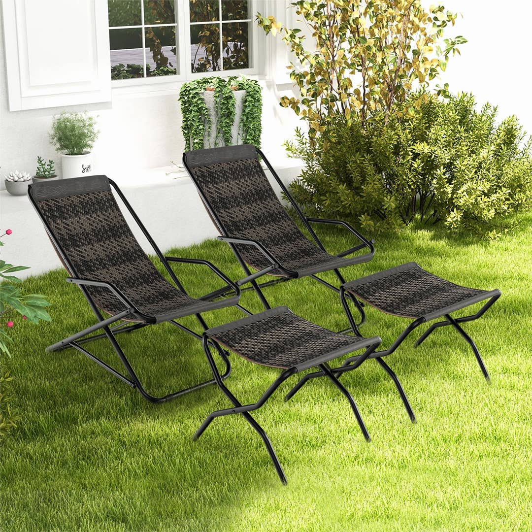 Spring Cans Set Walmart's patio lounge chair and ottoman set is now $40 - TheStreet