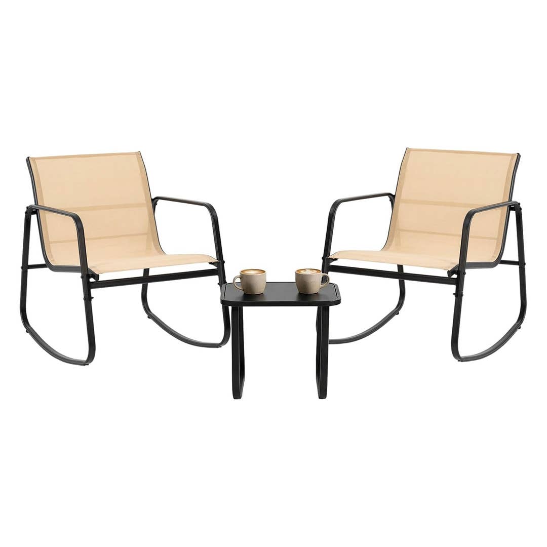Amazon is selling a 3-piece rocking chair patio set for $70 - TheStreet