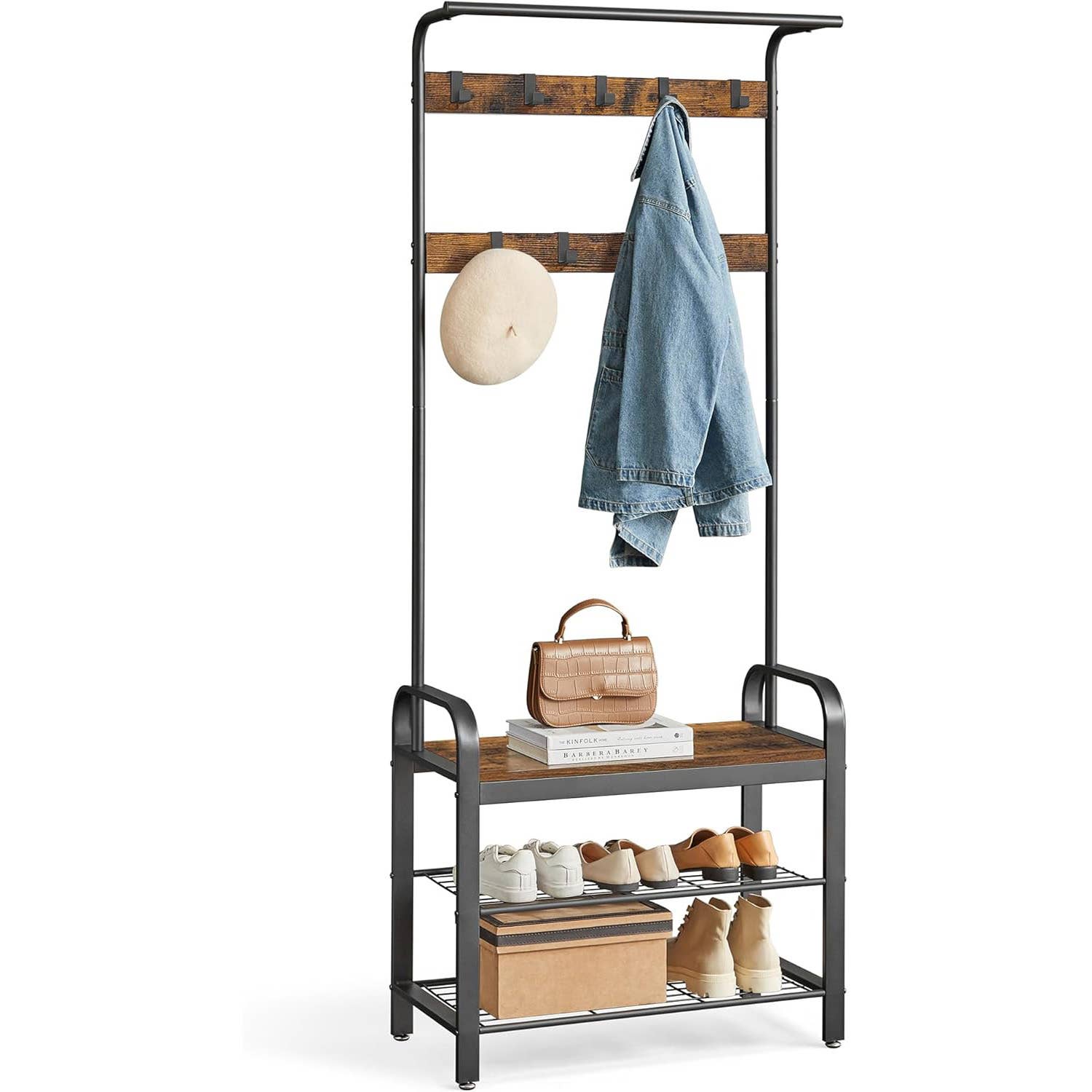 Top Entry Rack Amazon is selling a 4-in-1 entryway storage rack for $37 - TheStreet