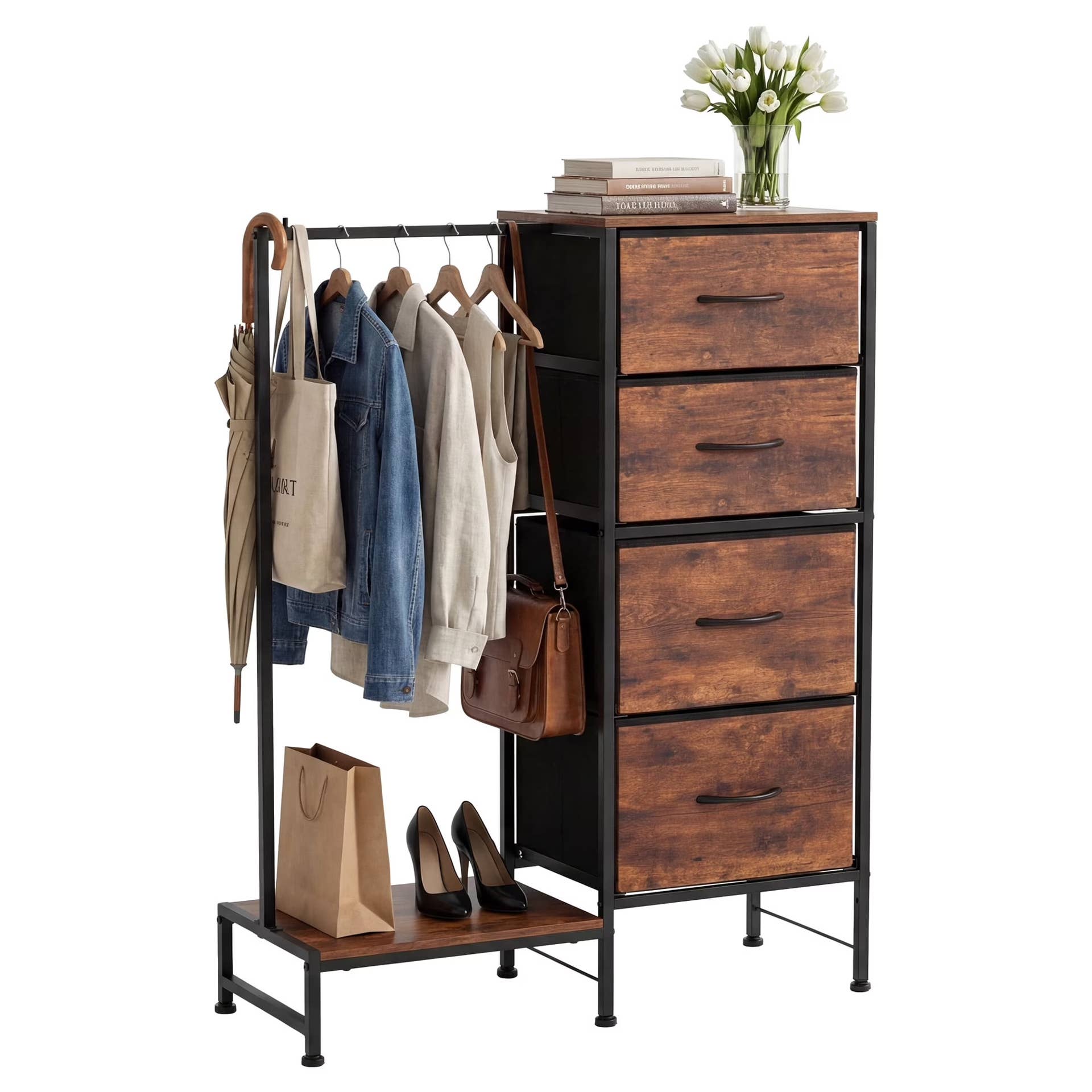Walmart is selling a dresser with a hanging rack for $42 - TheStreet