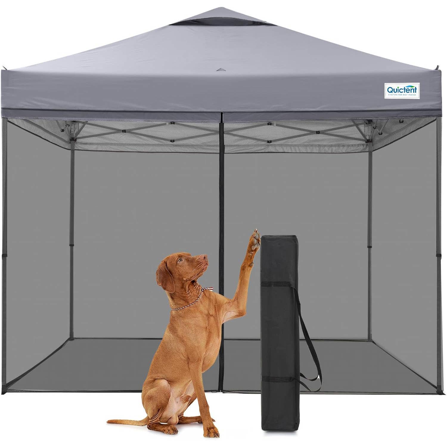 Amazon is selling a screened pop-up canopy tent for $110