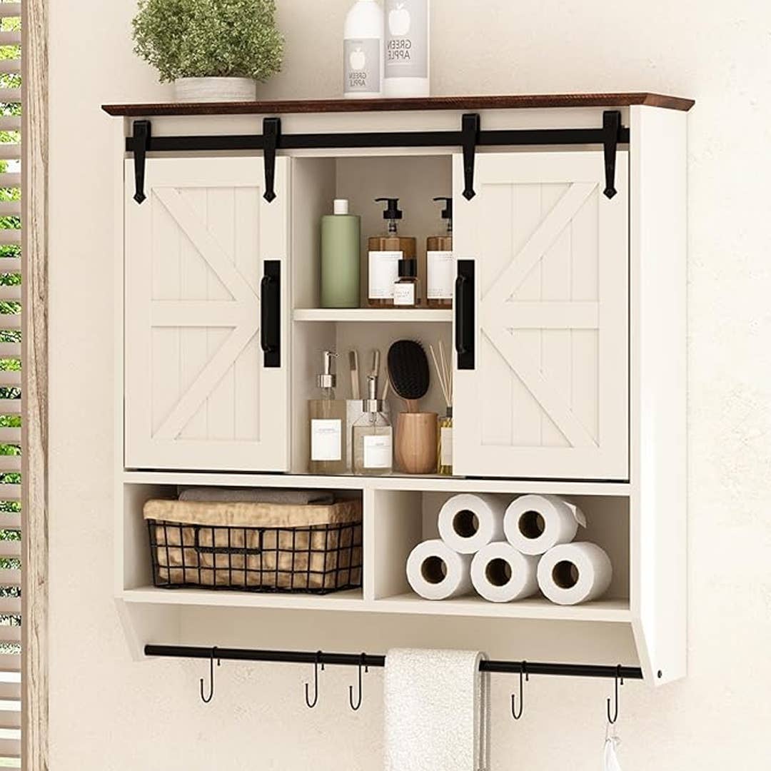 Best HD Pictures about  Farmhouse Bathroom Wall Cabinet  with No AI Images