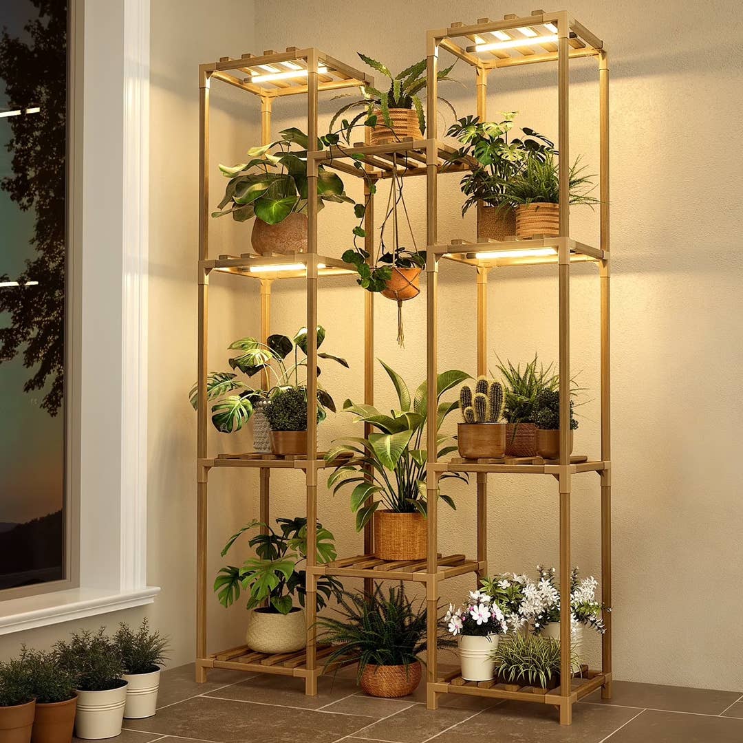 Walmart's 3-tier wood plant stand is on clearance for $40 - TheStreet