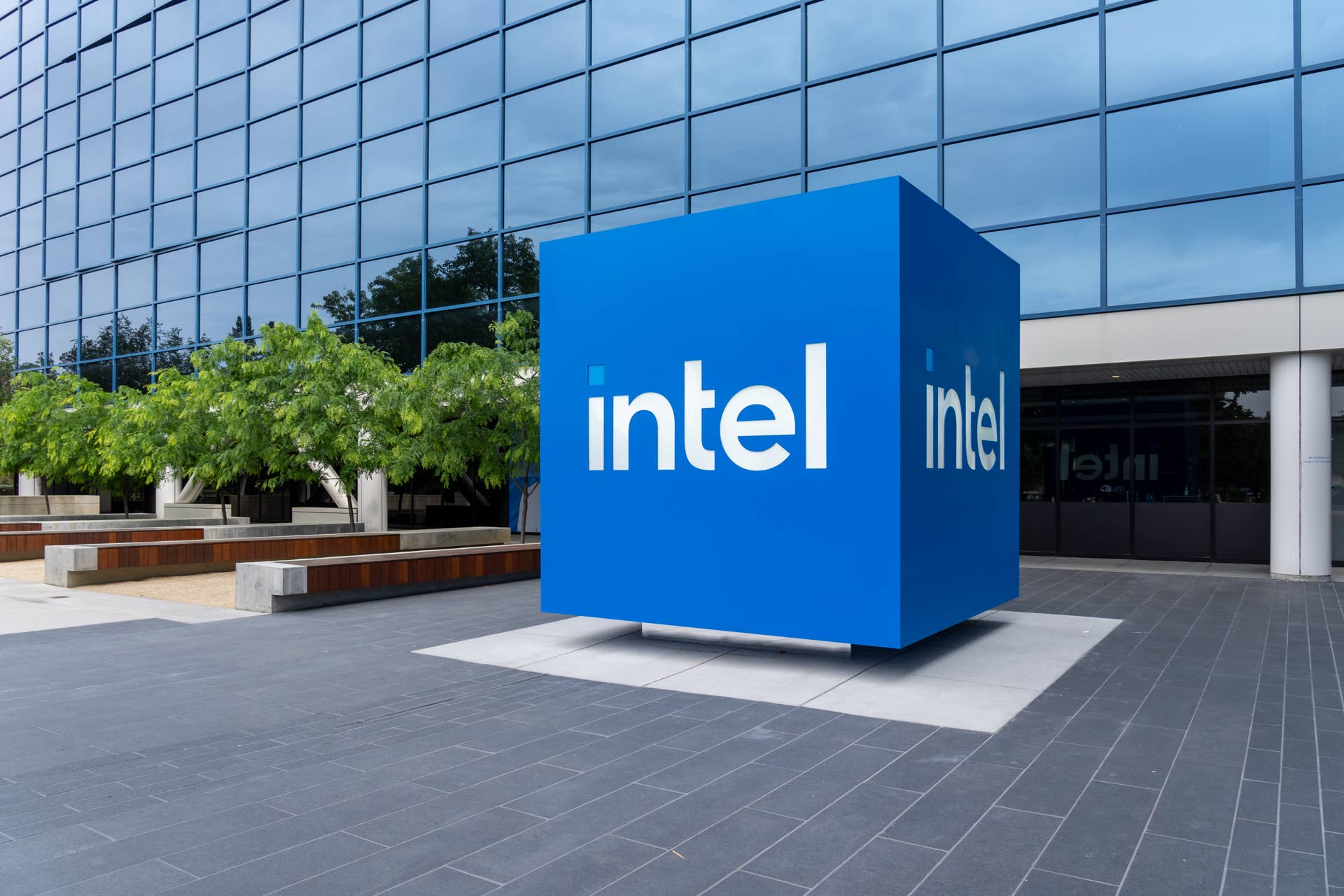 Intel headquarters in Santa Clara, California, USA - June 10, 2023. Intel Corporation is an American multinational corporation and technology company.