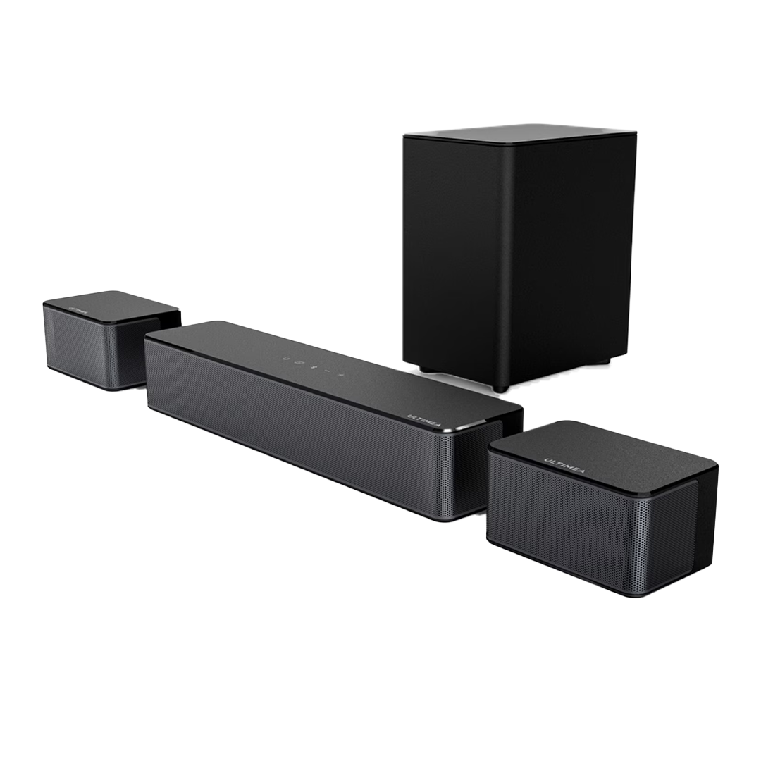 The Ultimea 5.1 Surround Sound System, pictured here, is available now at Walmart.