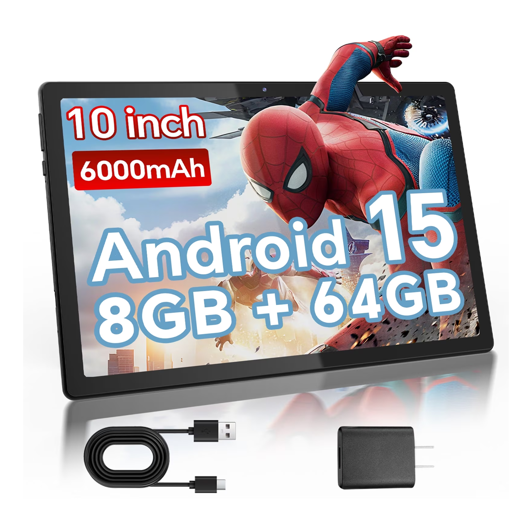 The Doundy Android 15 Tablet, pictured here, is available now at Walmart.