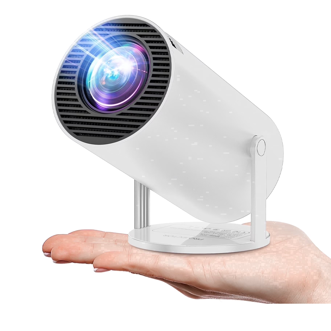 The Artsea Smart Mini 4K Projector, pictured here, is available now at Walmart.