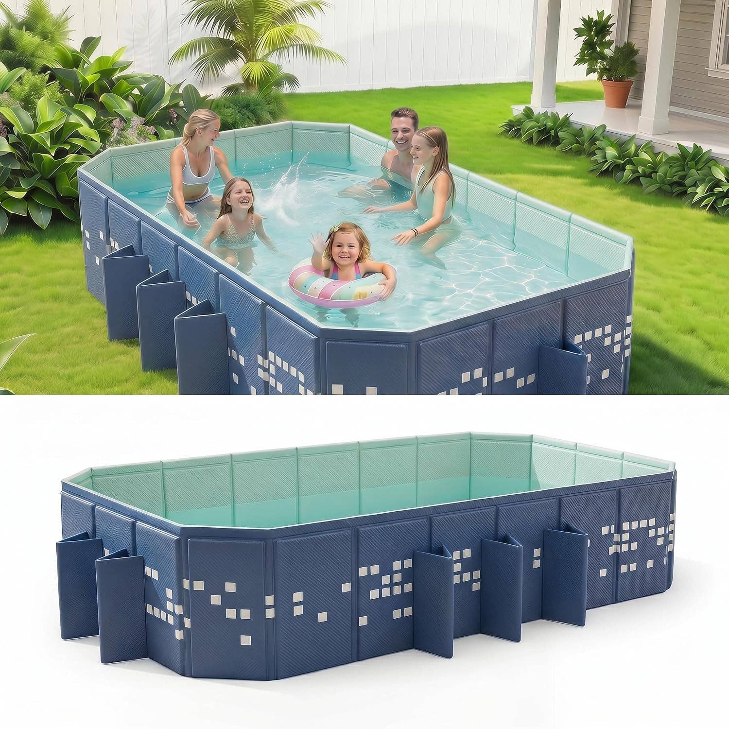 Foldable Exercise Pool Walmart's $96 foldable pool is sturdy and easy to set up - TheStreet