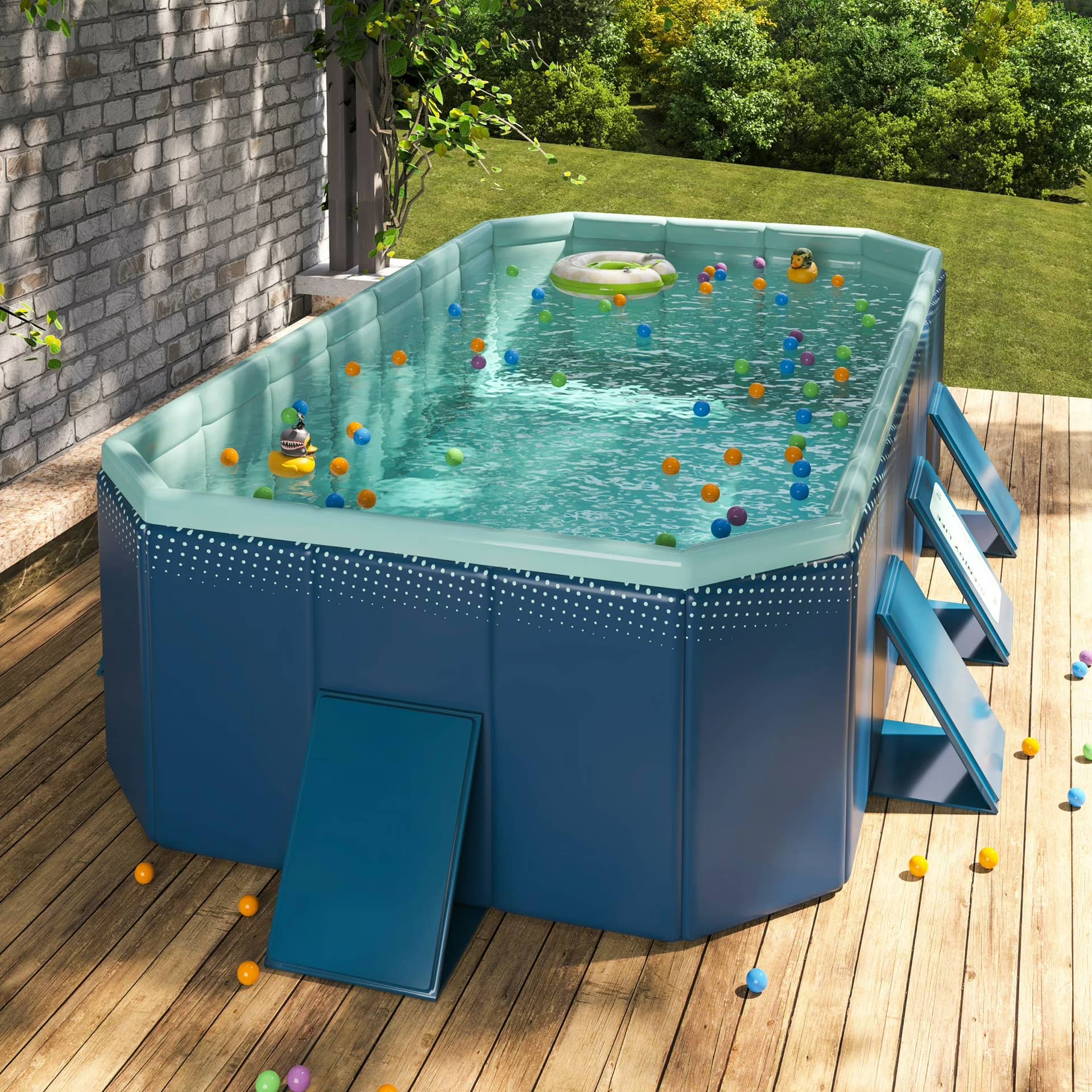 Foldable Exercise Pool Walmart's $96 foldable pool is sturdy and easy to set up - TheStreet