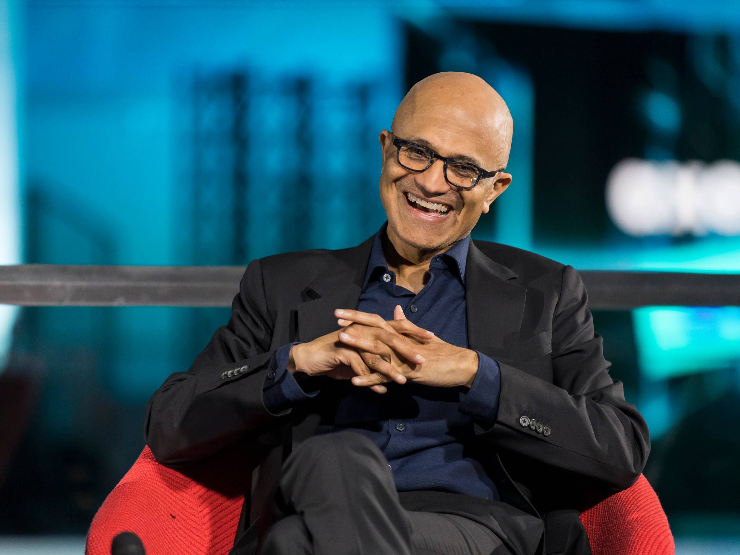Satya Nadella CEO of Microsoft.