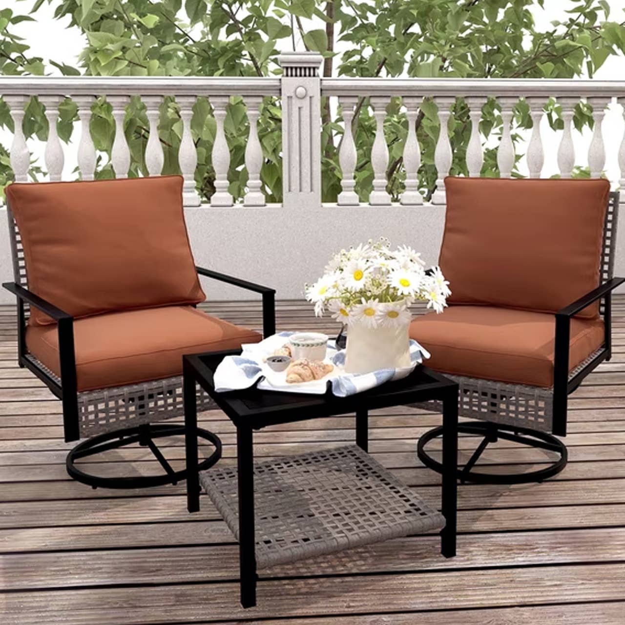 Designer Rocking Stool Walmart's bestselling rocking chair patio set is only $115 - TheStreet