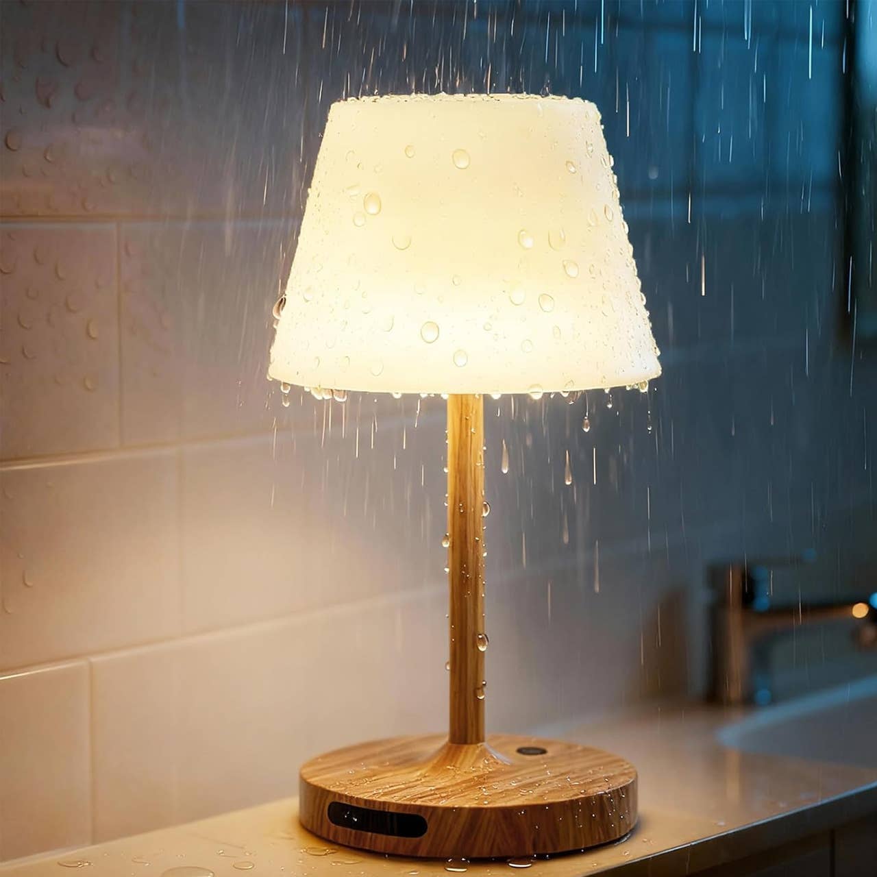 Amazon has a $25 waterproof lamp with 'cozy hotel spa energy' that glows for up to 40 hours