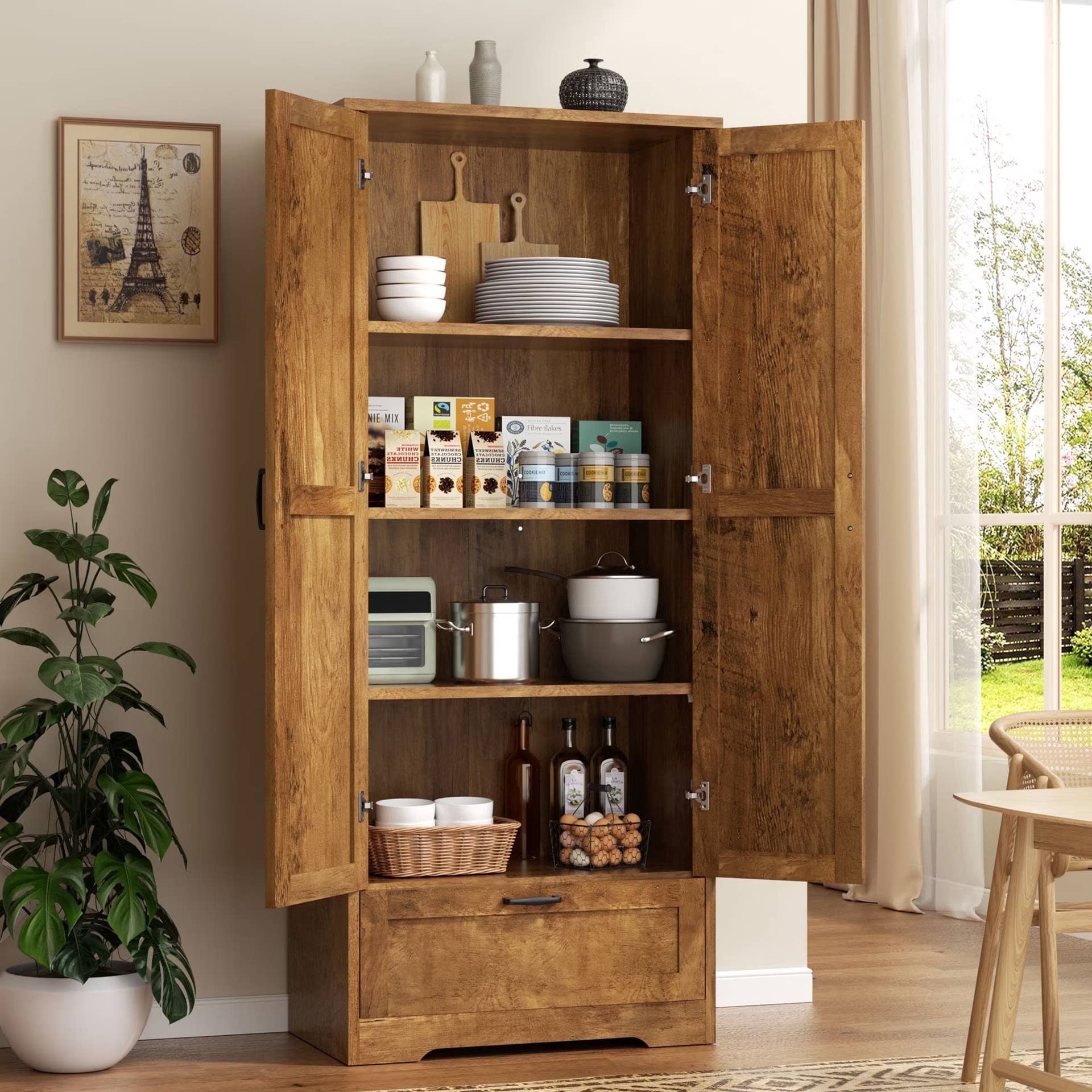 Cuboard Flash Card Walmart is selling a tall farmhouse cabinet for $150 - TheStreet