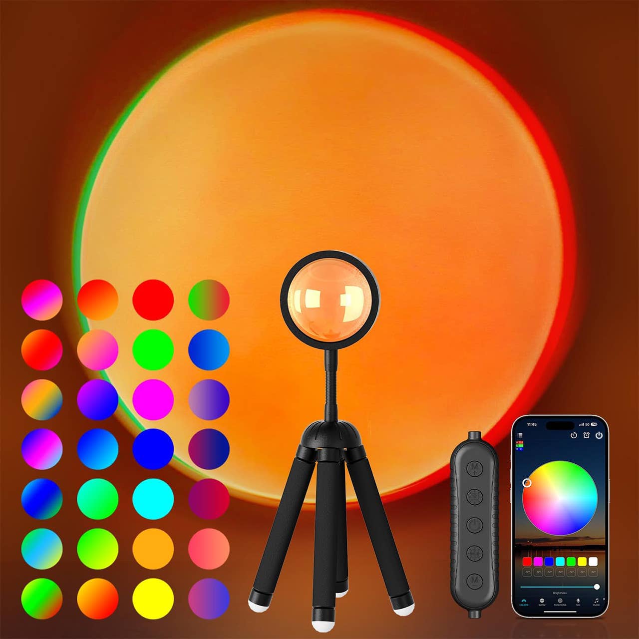Amazon’s $14 sunset lamp projector 'makes a room feel cozy' - TheStreet