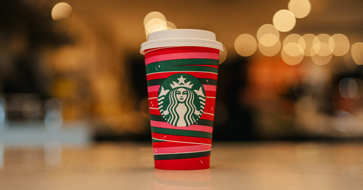 Starbucks Holiday Red Cup Mug, 16 Fl Oz: Coffee Cups