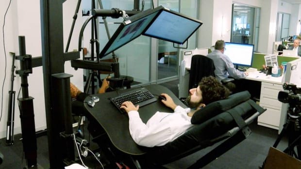 What It's Like Working in a $5,000 Bed-Desk