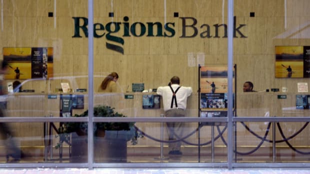 Regions Financial Is Today's Bank-Stock Loser