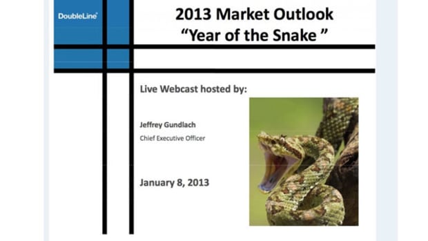 Gundlach on Why Quantitative Easing Will End Badly