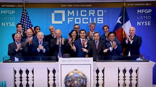Micro Focus Celebrates Merger with HPE by Ringing the Opening Bell