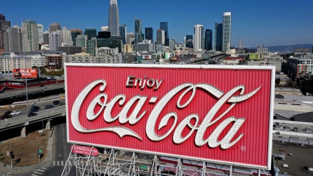 A Coca-Cola billboard in San Francisco, California. Photo: AFP