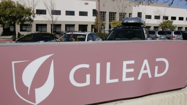 The corporate logo of Gilead Sciences is seen at its headquarters in Foster City, California. Studies for the company's experimental drug, remdesivir, is being expanded into more countries outside China. Photo: AP