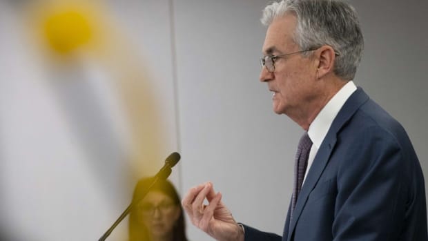 Federal Reserve Chair Jerome Powell announces a half percentage point interest rate cut during a speech on March 3, 2020 in Washington, DC. Photo: AFP