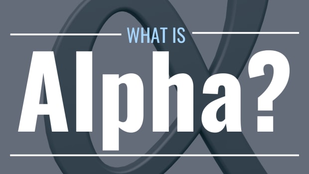 Image of the greek letter alpha with text overlay: "What Is Alpha?"