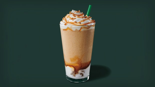 Starbucks Caramel Ribbon Crunch Frappucino Lead JS