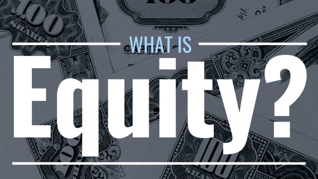 Photo of stock certificates with text overlay that reads "What Is Equity?"