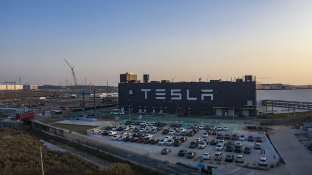 Tesla's Gigafactory 3 plant at the Lingang Free Trade Zone in Shanghai on Friday, December 25, 2020. Photo: Bloomberg