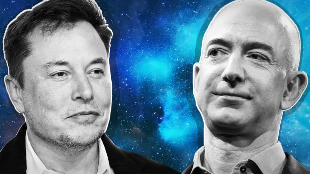 Elon Musk Jeff Bezos Lead