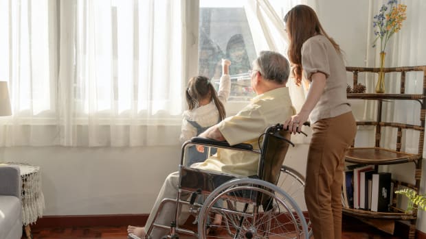 senior caregiver wheelchair sh
