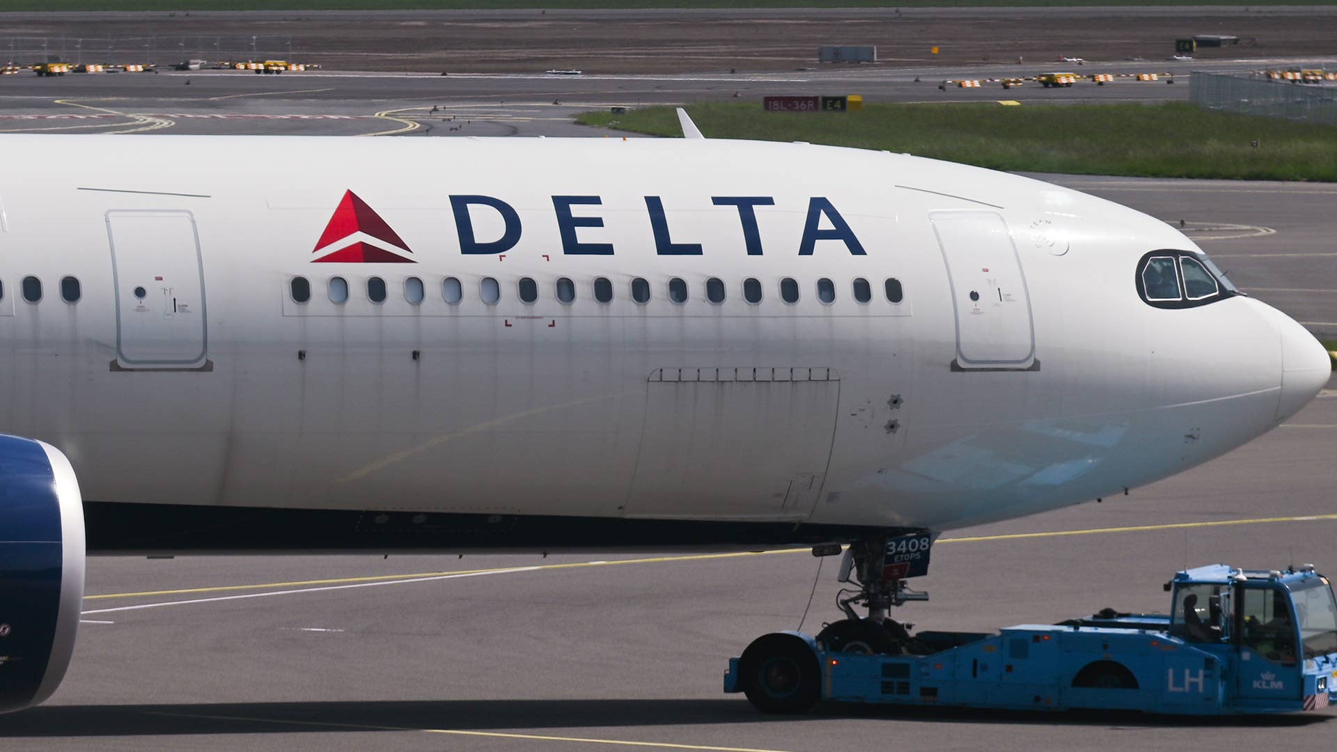 Delta Air Lines plane on runway