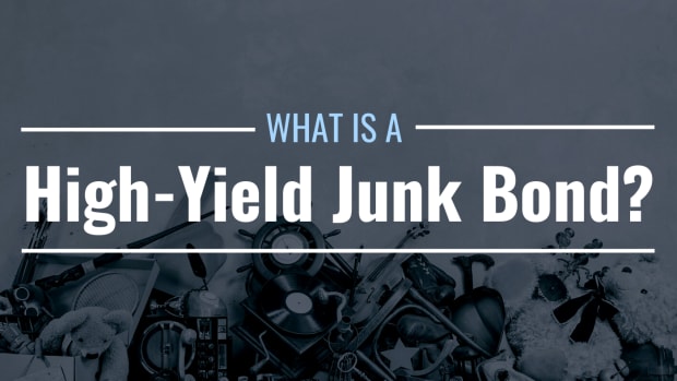 Image of a pile of junk with text overlay: "What Is a High-Yield Junk Bond?"