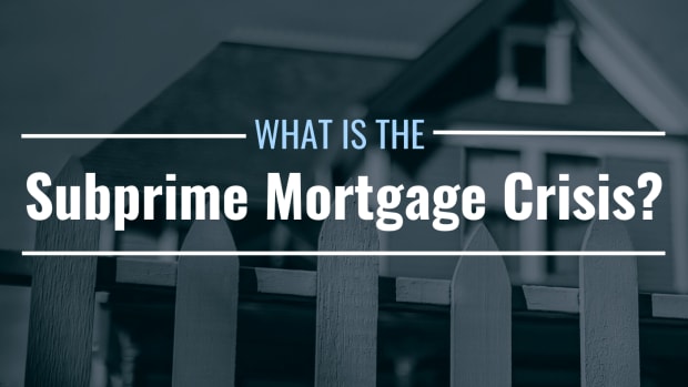 Image of a house surrounded by a fence with text overlay: "What Is the Subprime Mortgage Crisis?"